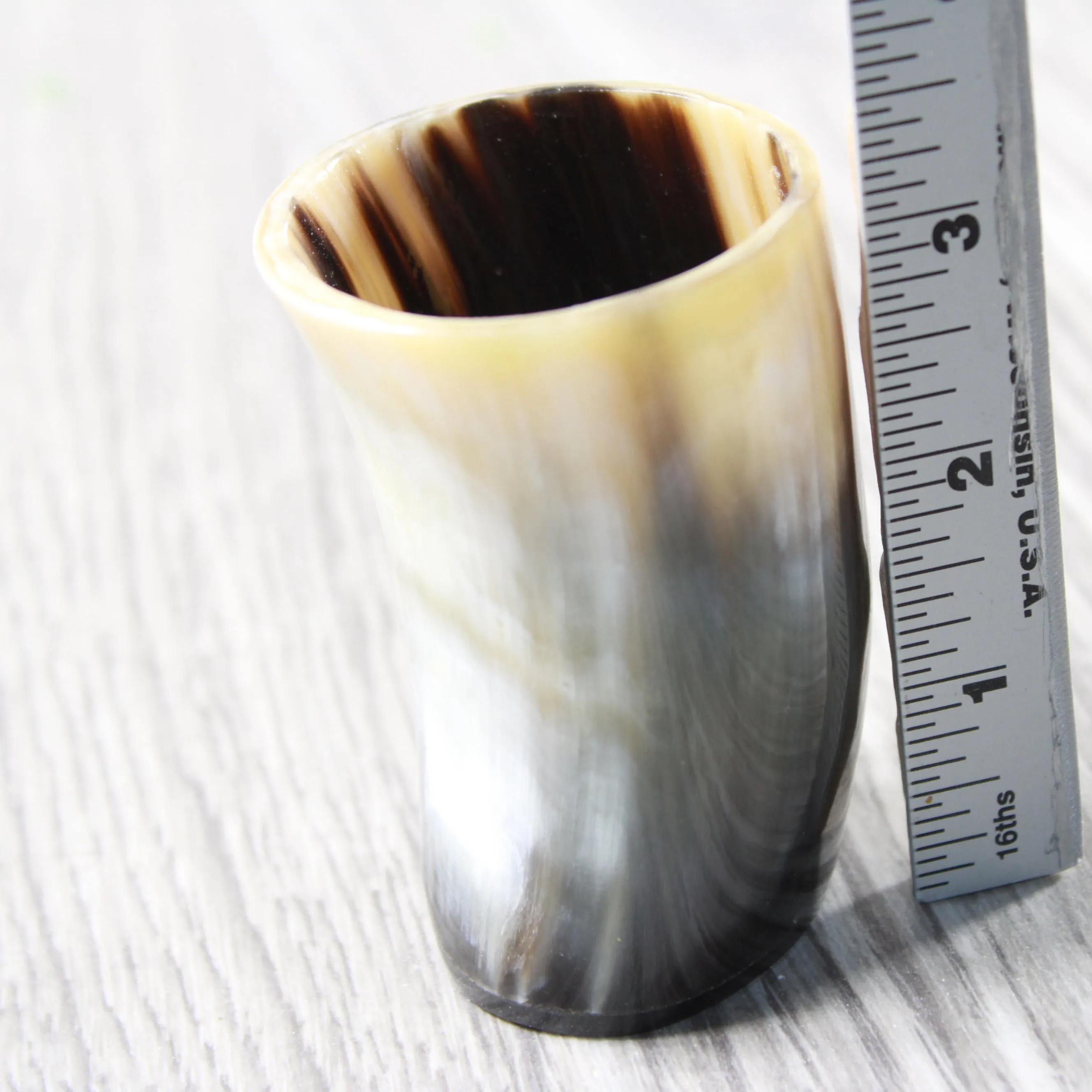 1 Small Horn Glass #074-2 Medieval Tankard Double Shot Glass