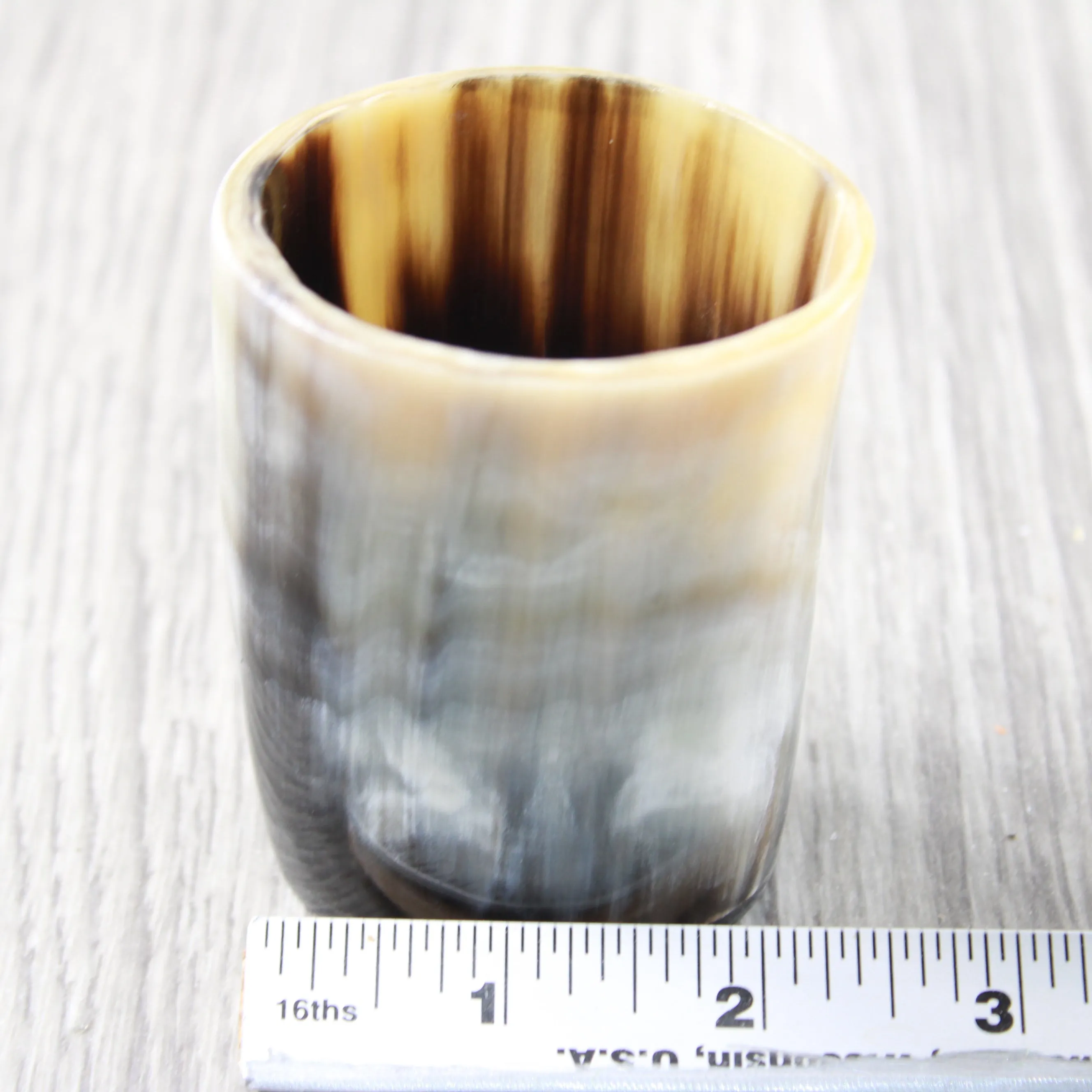 1 Small Horn Glass #074-2 Medieval Tankard Double Shot Glass