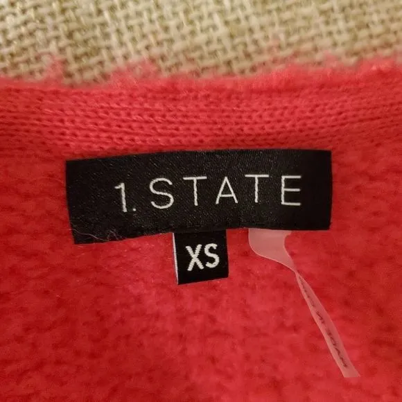 1.State Belted Cardigan in Rapture Pink