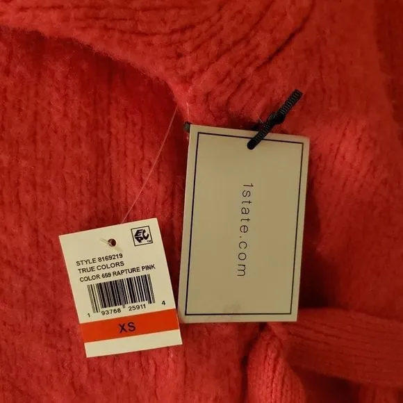 1.State Belted Cardigan in Rapture Pink