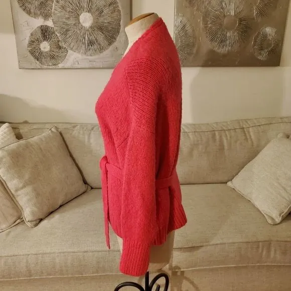 1.State Belted Cardigan in Rapture Pink