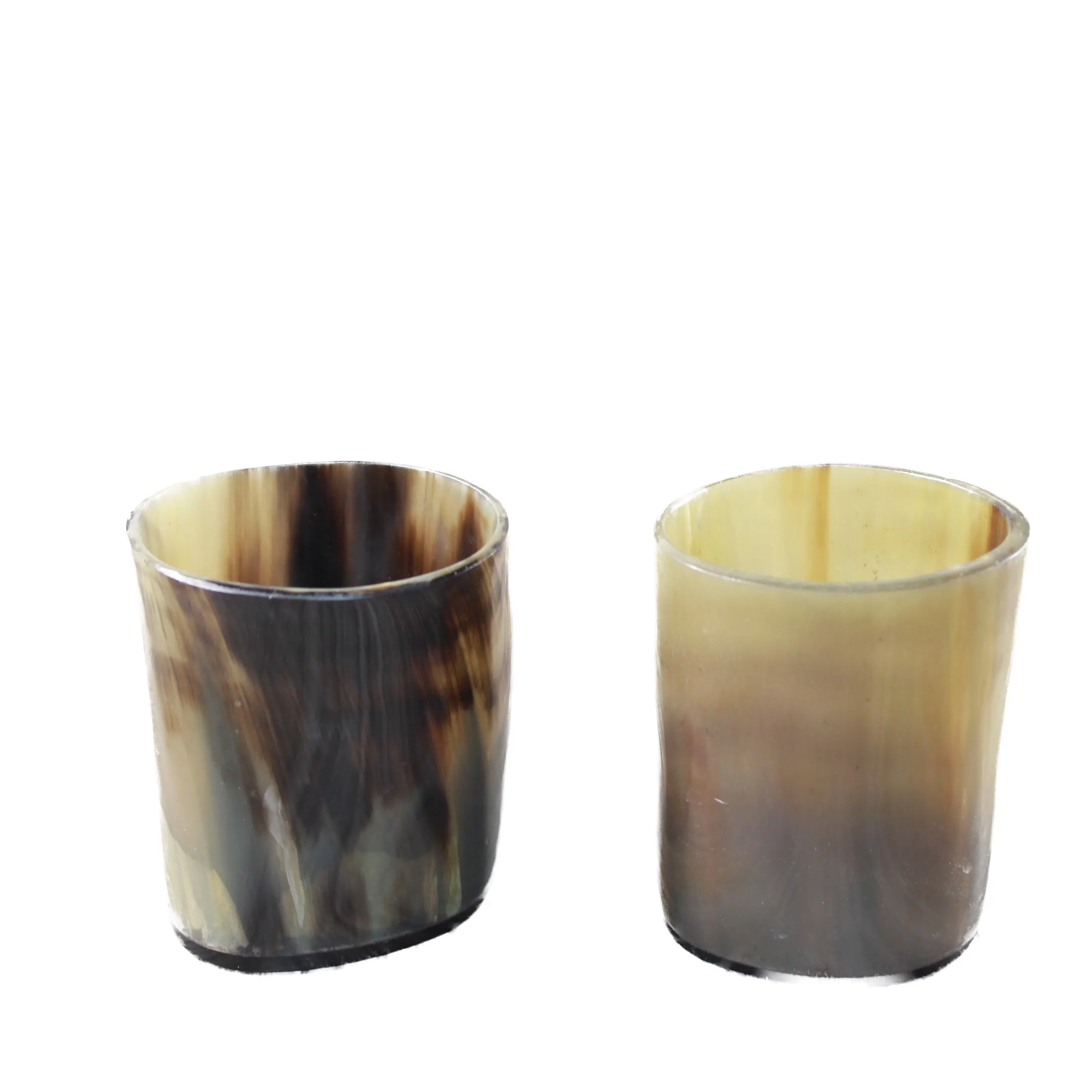 2 Small Horn Glasses #324-2 Medieval Tankard Double Shot Glass