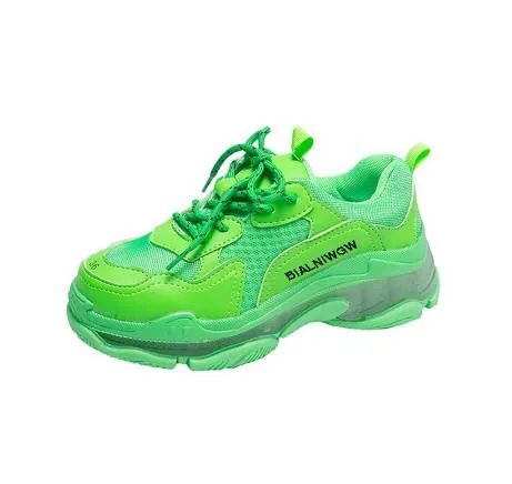 2019 Green Hip Hop Sneakers Women Trendy Chunky Dad Shoes Woman Fashion Thick Sole Ladies Platform Shoe Laces Chaussures Femme