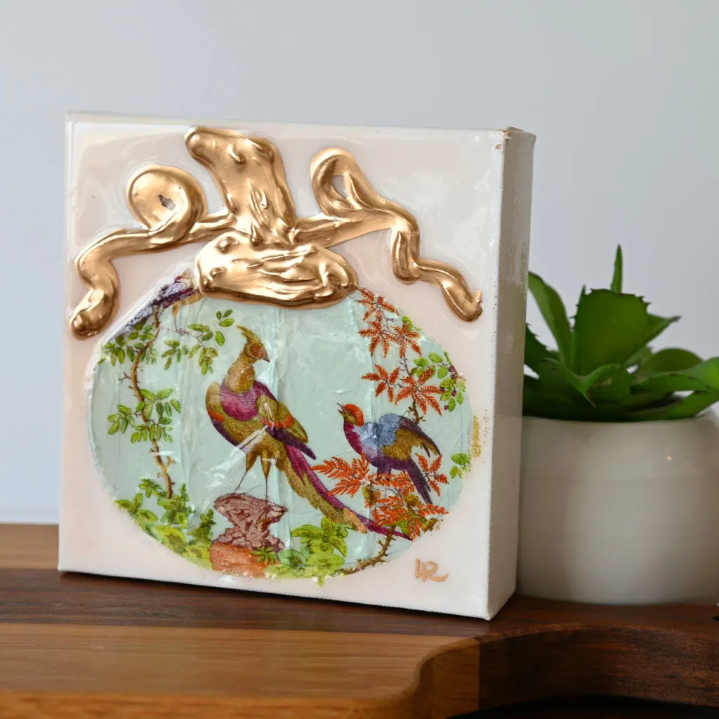 6"x6" Pheasant Pumpkin Canvas