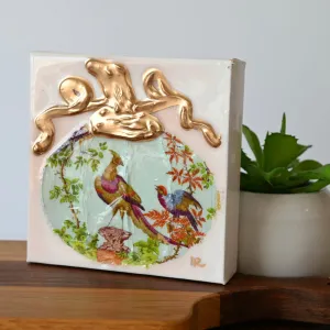 6"x6" Pheasant Pumpkin Canvas