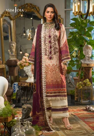 AJPR-11 | Asim Jofa Prints Rania Collection 2022 | Unstitched Embroidered Lawn Suits