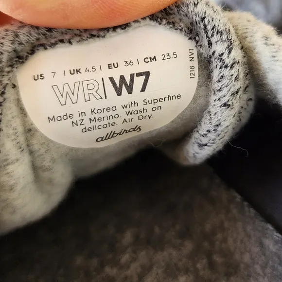 Allbirds women's wool runners light gray sneakers