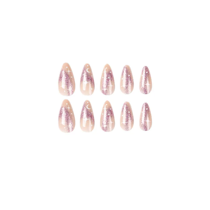 Almond Glittering Star Moon