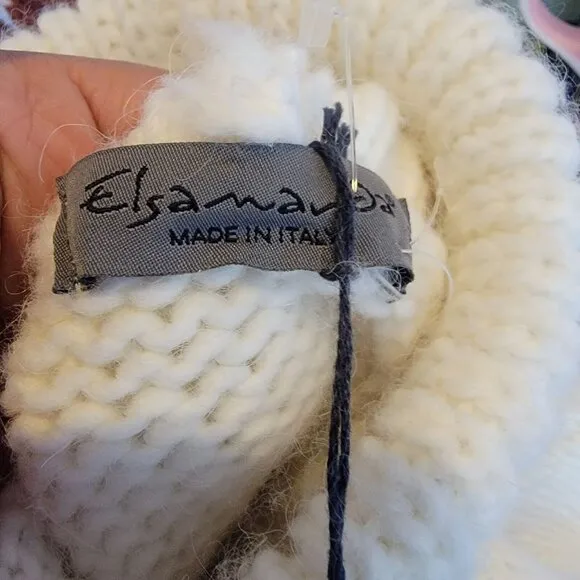 🤩Anthropologie Elsamanda Alpaca Turtleneck Sz L Women's Sweater Made in Italy