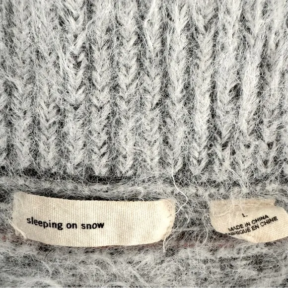 Anthropologie Sleeping On Snow FAROE Soft Fair Isle  Wool Sweater Size Large