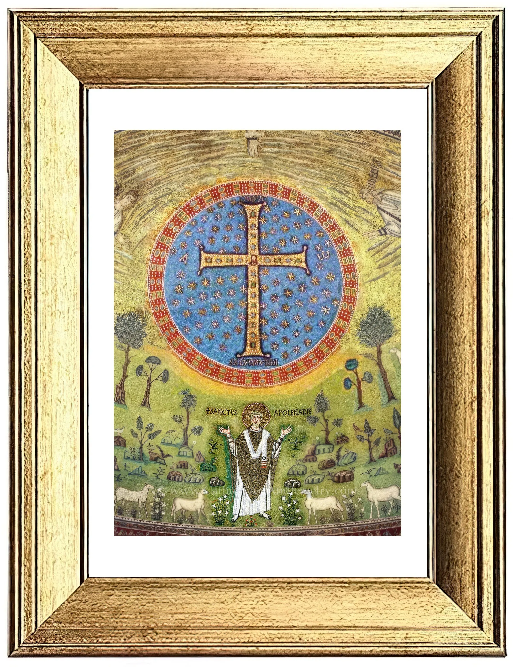 Apollinare's Cross – 6th Century Mosaic – Catholic Art – Archival Quality