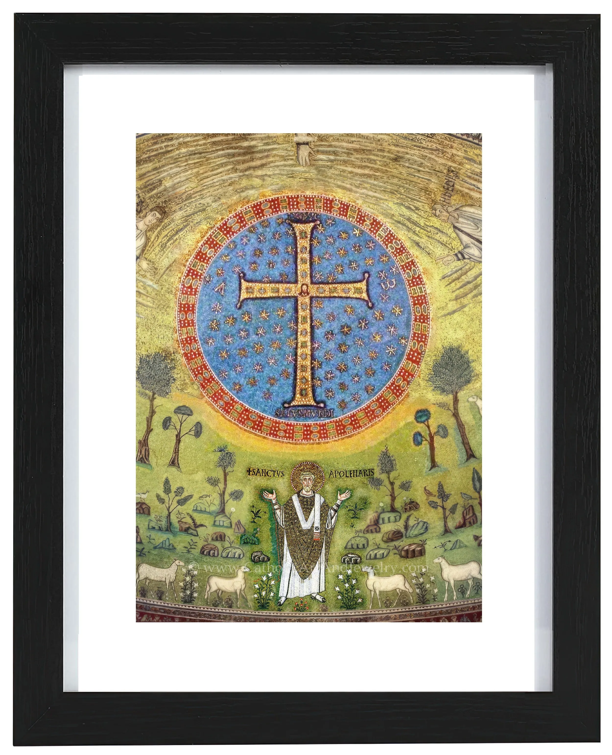 Apollinare's Cross – 6th Century Mosaic – Catholic Art – Archival Quality