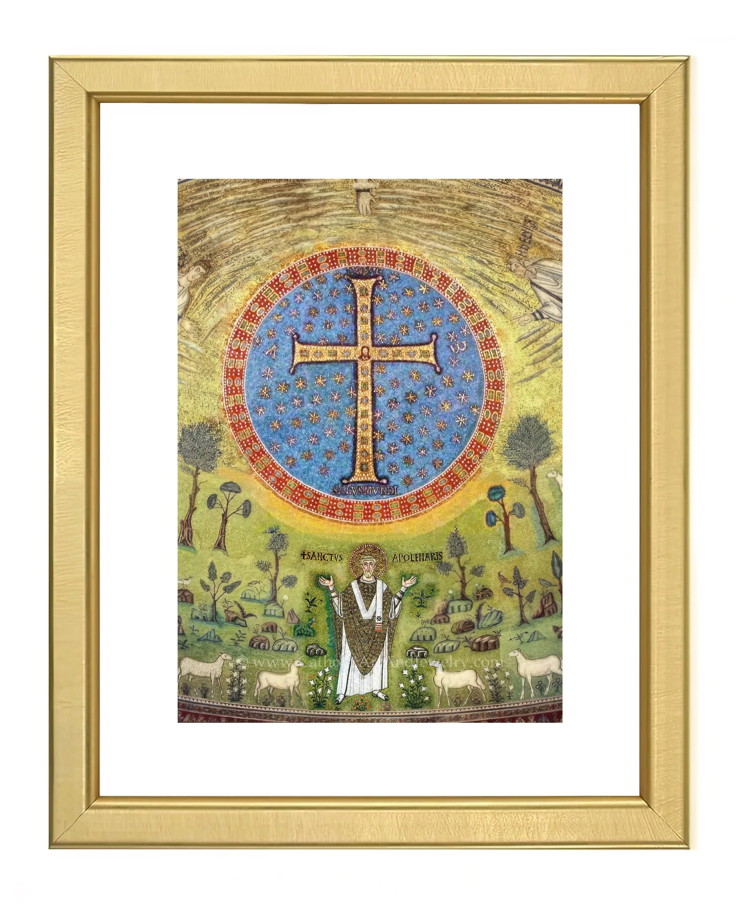 Apollinare's Cross – 6th Century Mosaic – Catholic Art – Archival Quality