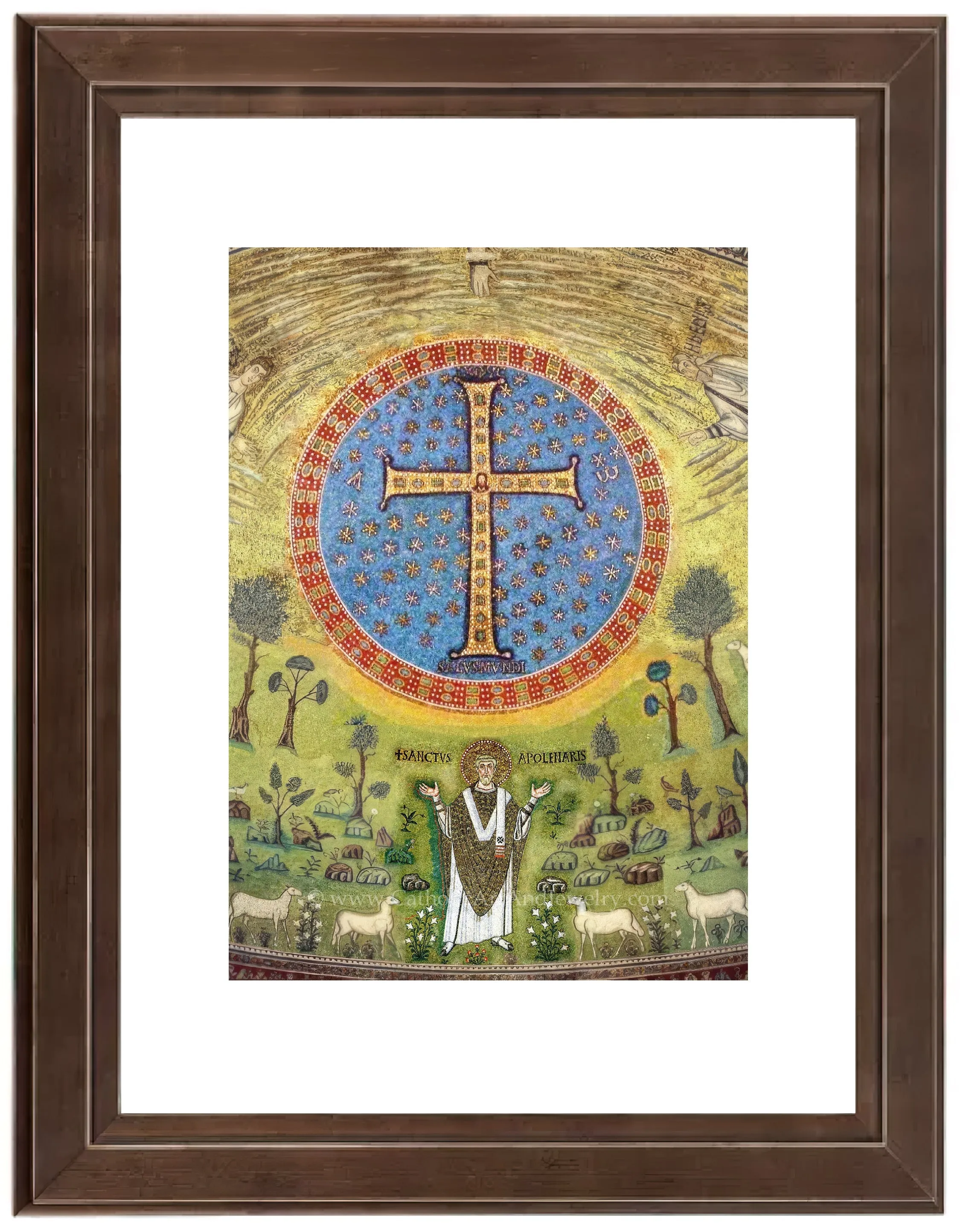 Apollinare's Cross – 6th Century Mosaic – Catholic Art – Archival Quality
