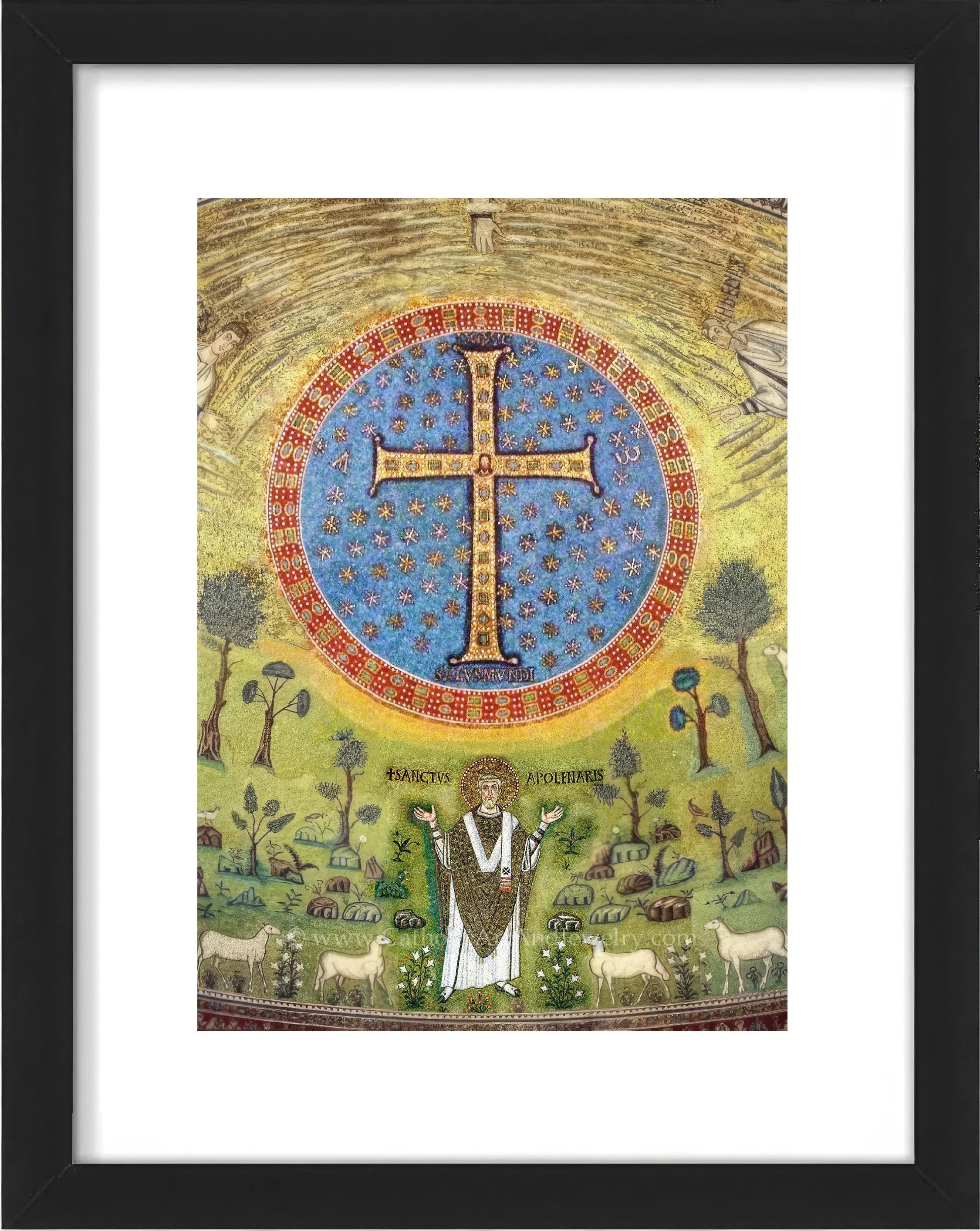 Apollinare's Cross – 6th Century Mosaic – Catholic Art – Archival Quality
