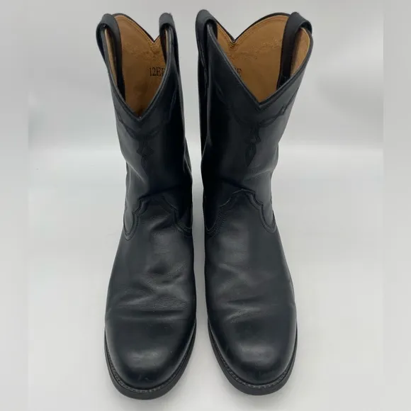 ARIAT Men's 35501 Black Leather Heritage Roper Western 12 EE