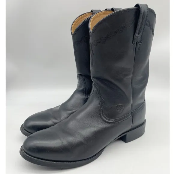 ARIAT Men's 35501 Black Leather Heritage Roper Western 12 EE