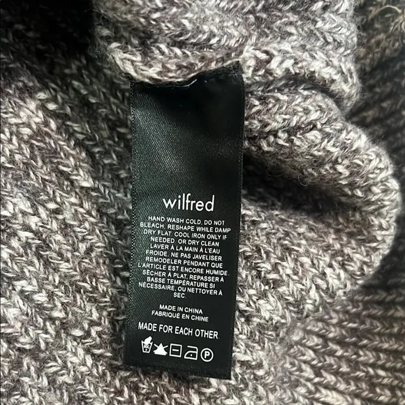 Aritiza wilfred 100% wool cardigan