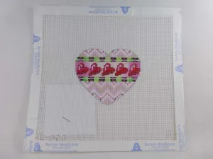 Associated Talents HE826 Chevron/Diagonal Heart