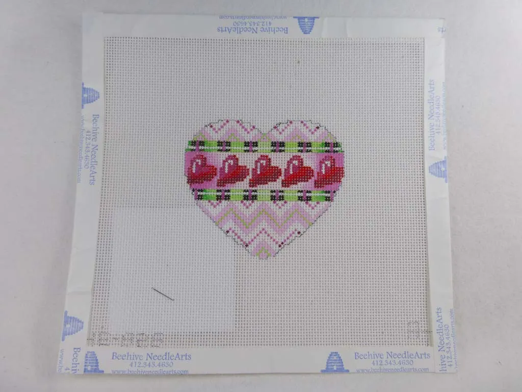 Associated Talents HE826 Chevron/Diagonal Heart