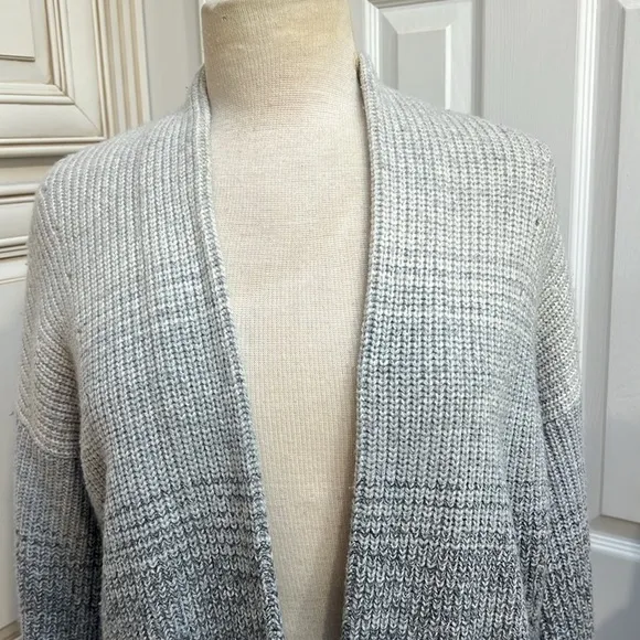 Athleta Lucca Ombré Wool Cashmere Blend Cozy Oversized Cardigan Sweater