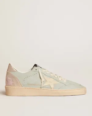 ball star suede upper leather star laminated spur - aqua marine/ivory/platinum/silver