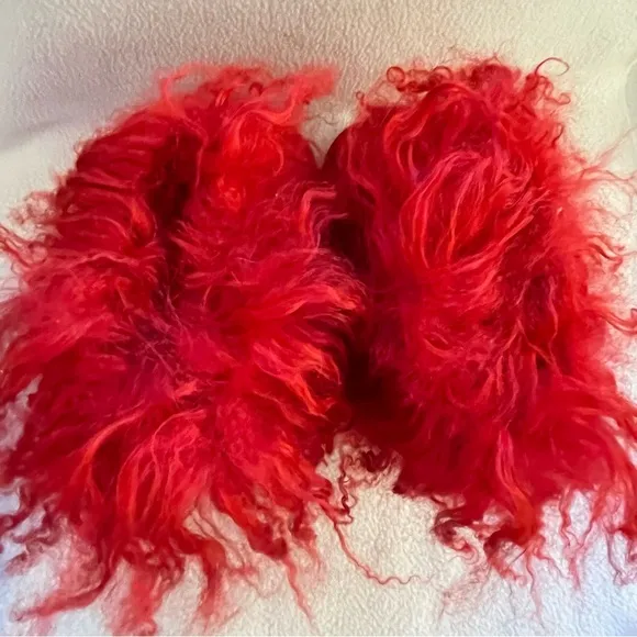 Bearpaw Boo Red Furry Boots