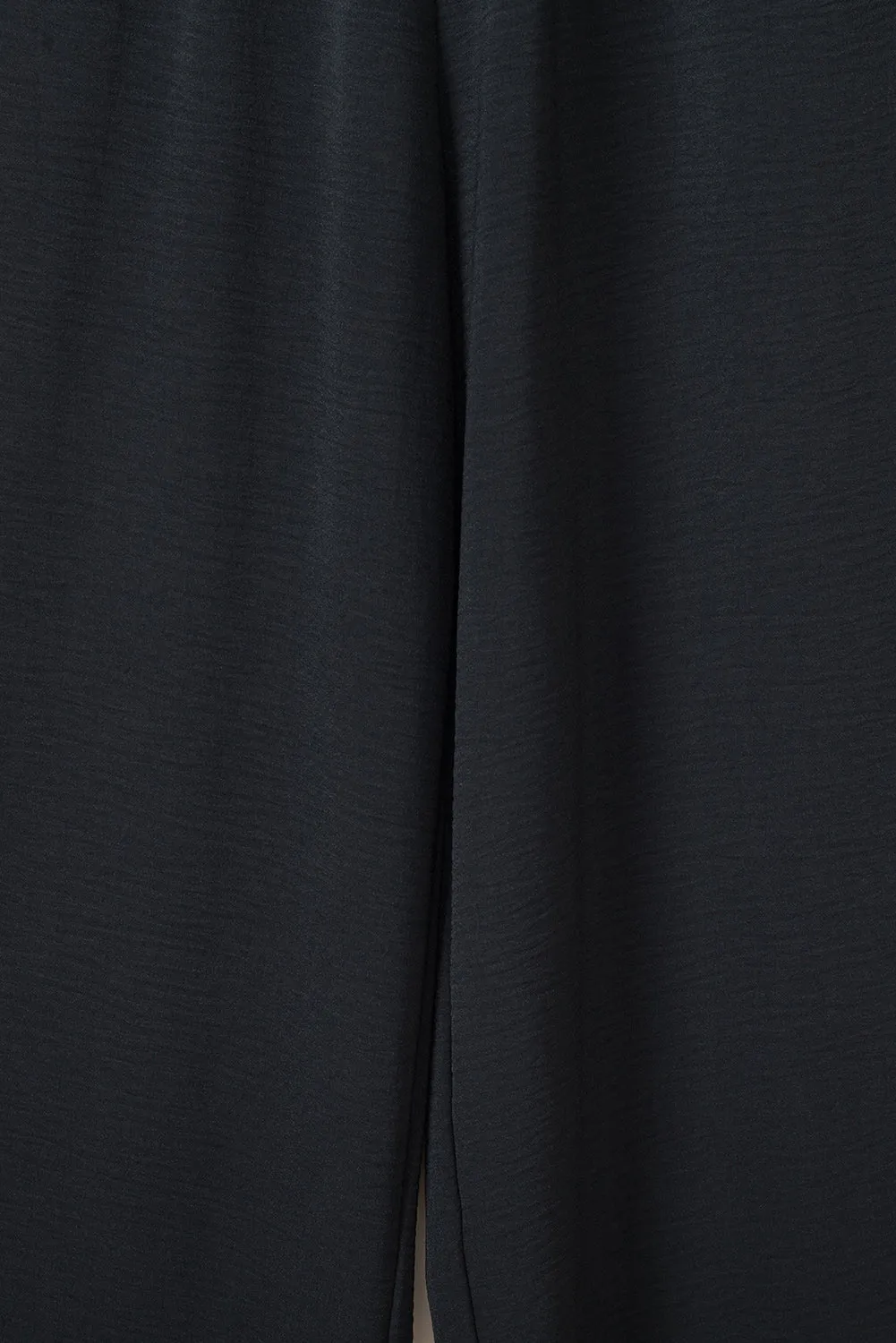 Black Smocked Sleeveless Wide Leg Jumpsuit with Pockets
