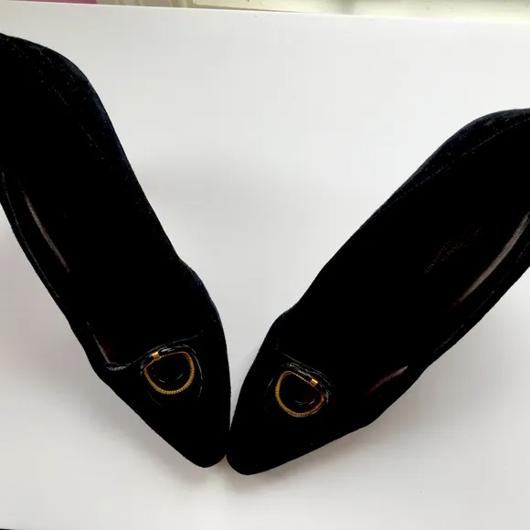 Black Suede Italian heels size 7