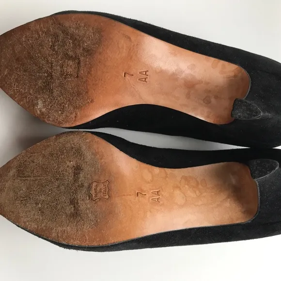Black Suede Italian heels size 7