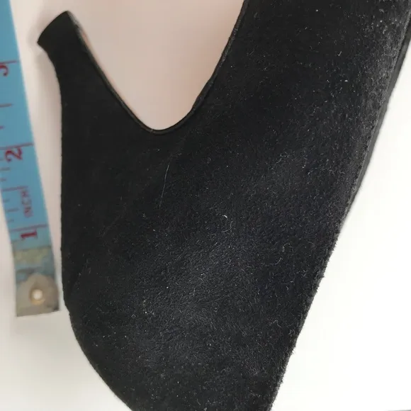 Black Suede Italian heels size 7