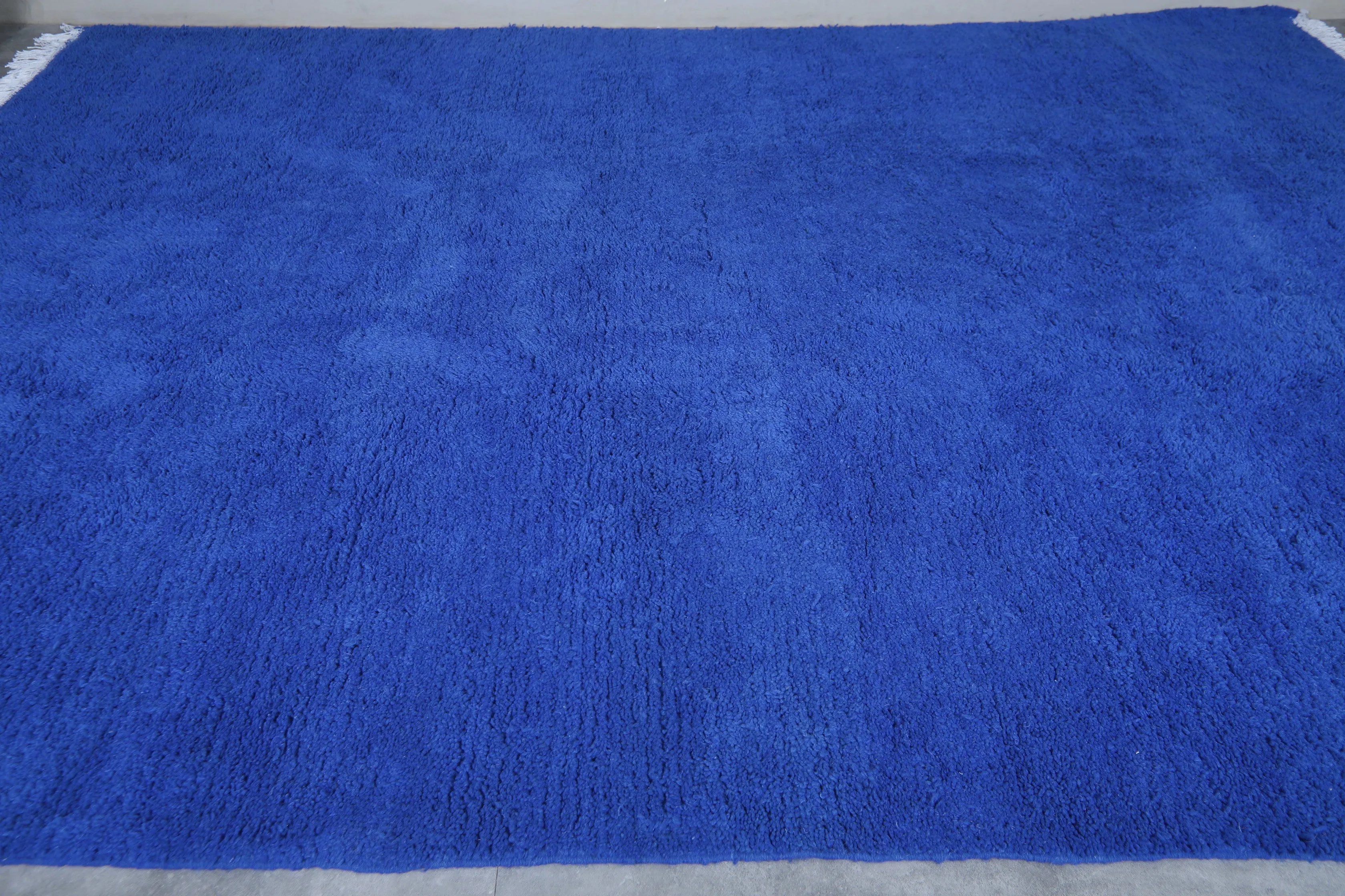 Blue Handmade Beni ourain rug - Berber rug - Wool rug