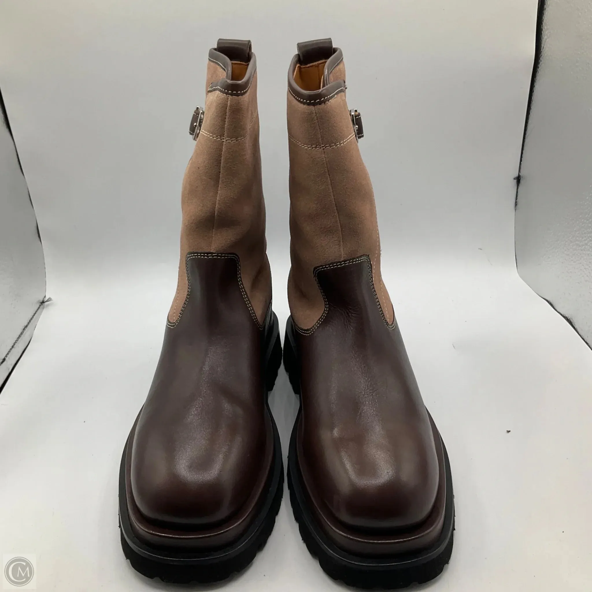 Boots Mid-calf Flats By Free People In Tan, Size: 7.5