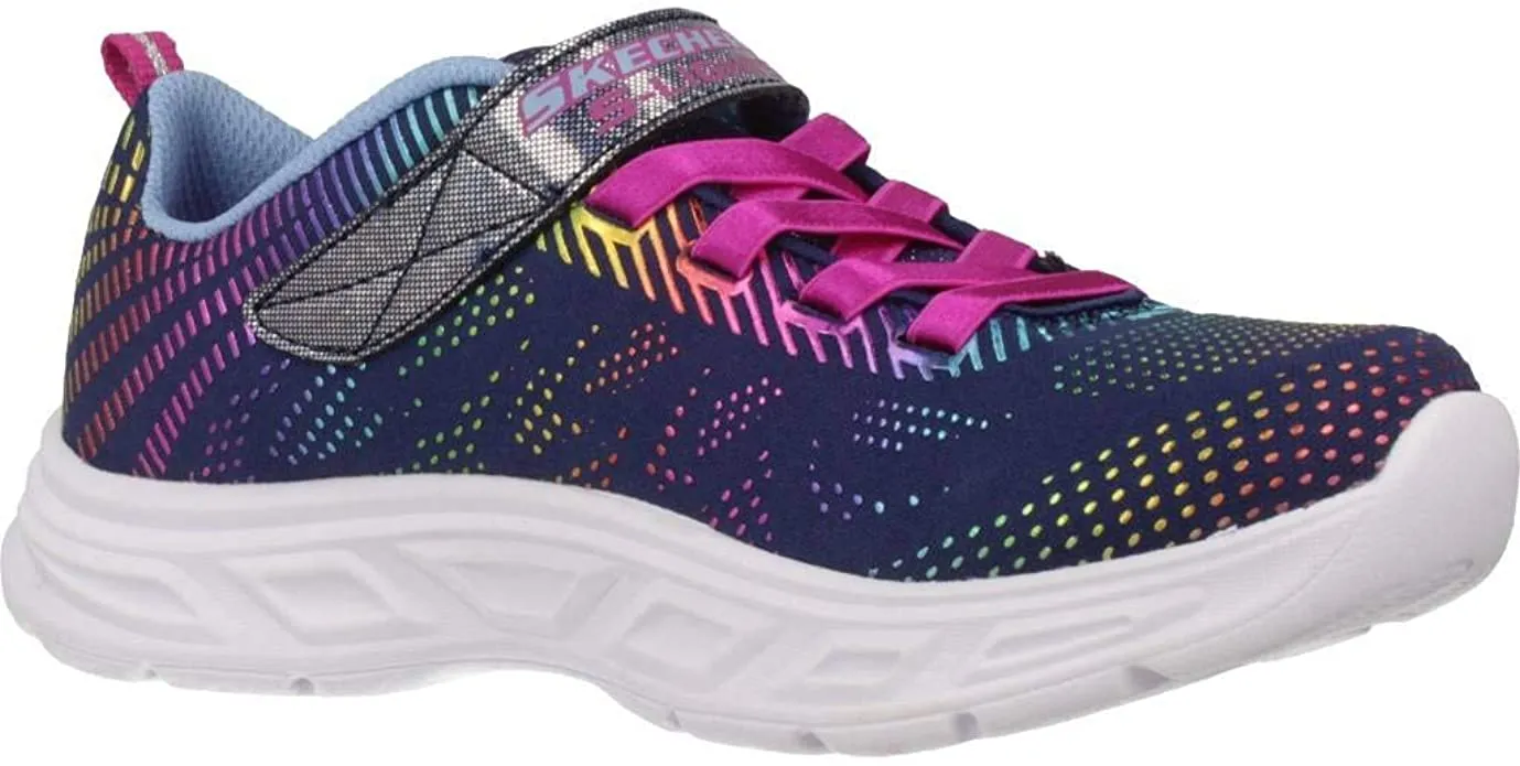 Brand new Skechers Girls Litebeams-Gleam N'DREAM Light up Sneakers, sz 1! Navy/Multi!