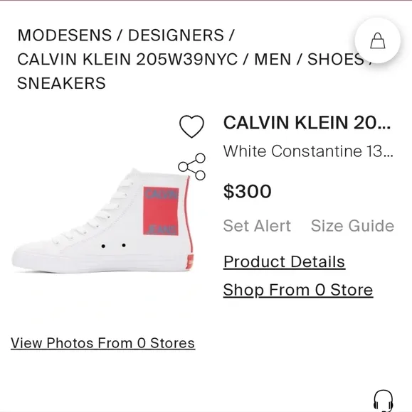 Calvin Klein Constantine 135 High-Top Sneakers
