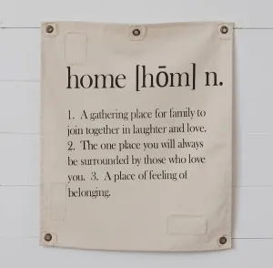 Canvas Wall Hanging - Home