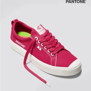 Cariuma OCA Low Pantone Magenta Canvas Sneakers Sz 7.5