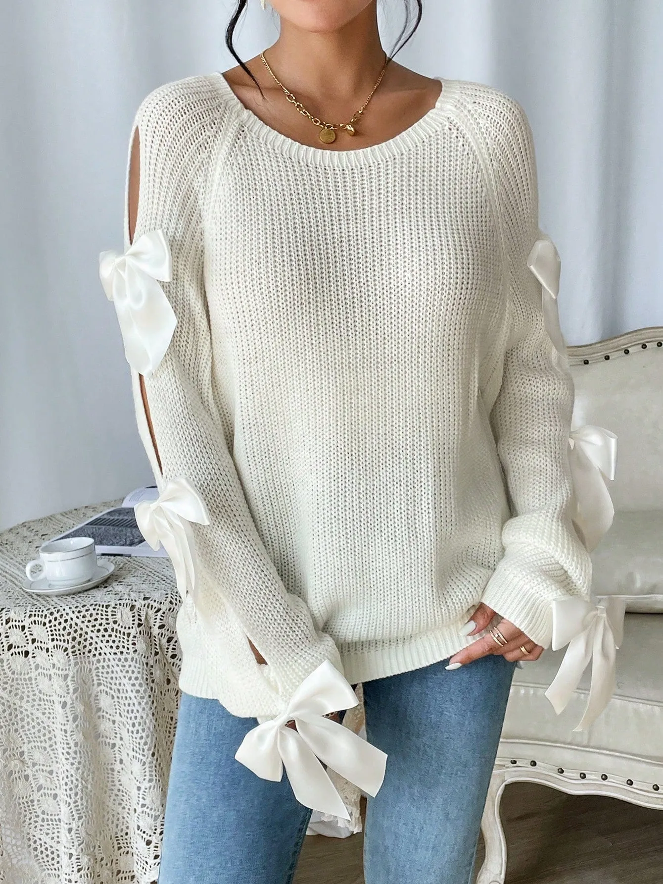 C'Est Chic Bow Sweater