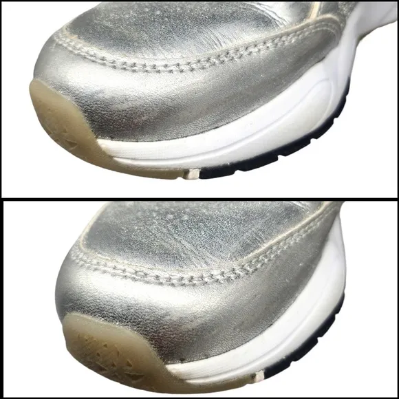 Champion Shoes Youth 5 Womens 6.5 Silver 93 Eighteen Metallic MCMXIX Sneakers