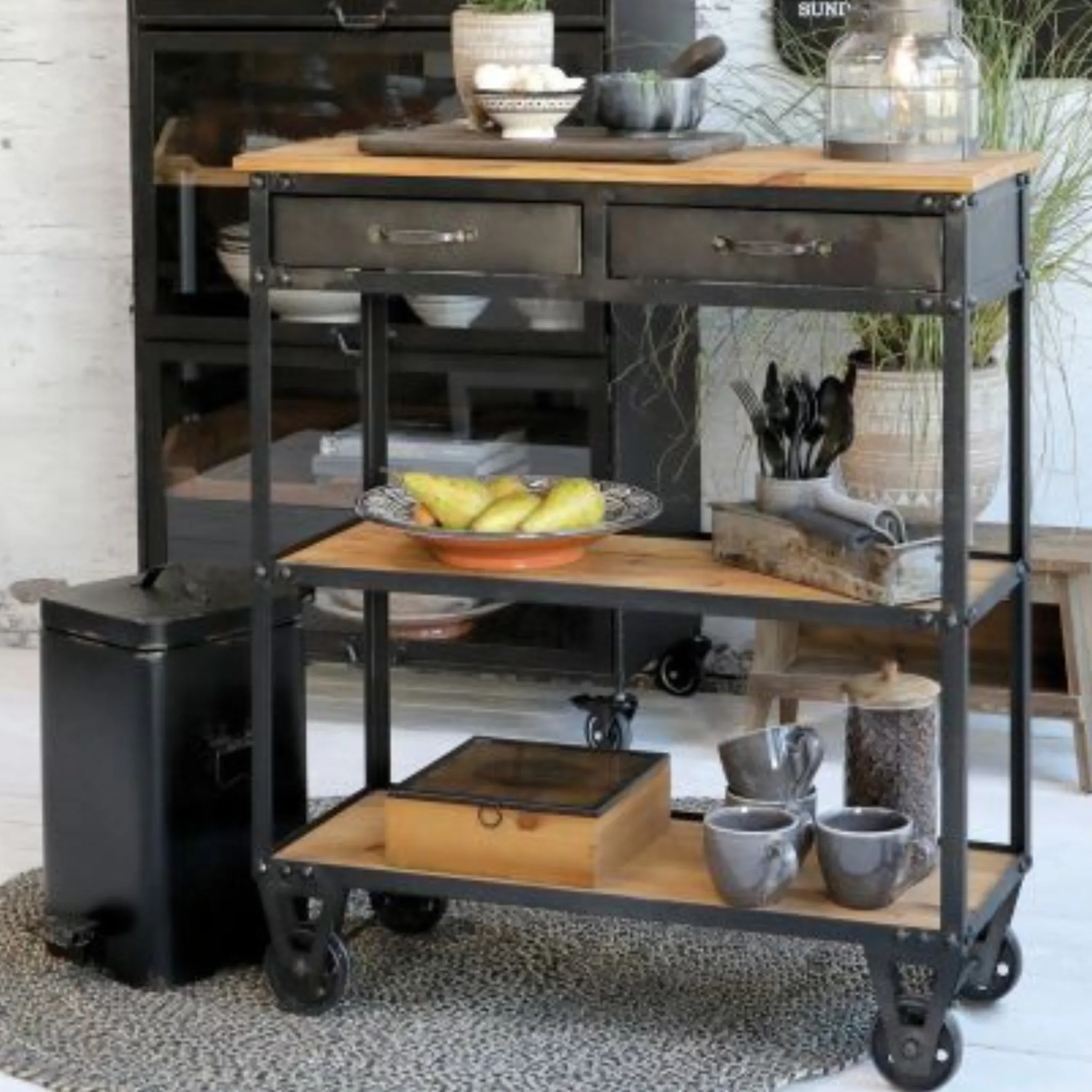 Chic Antique Boks med print