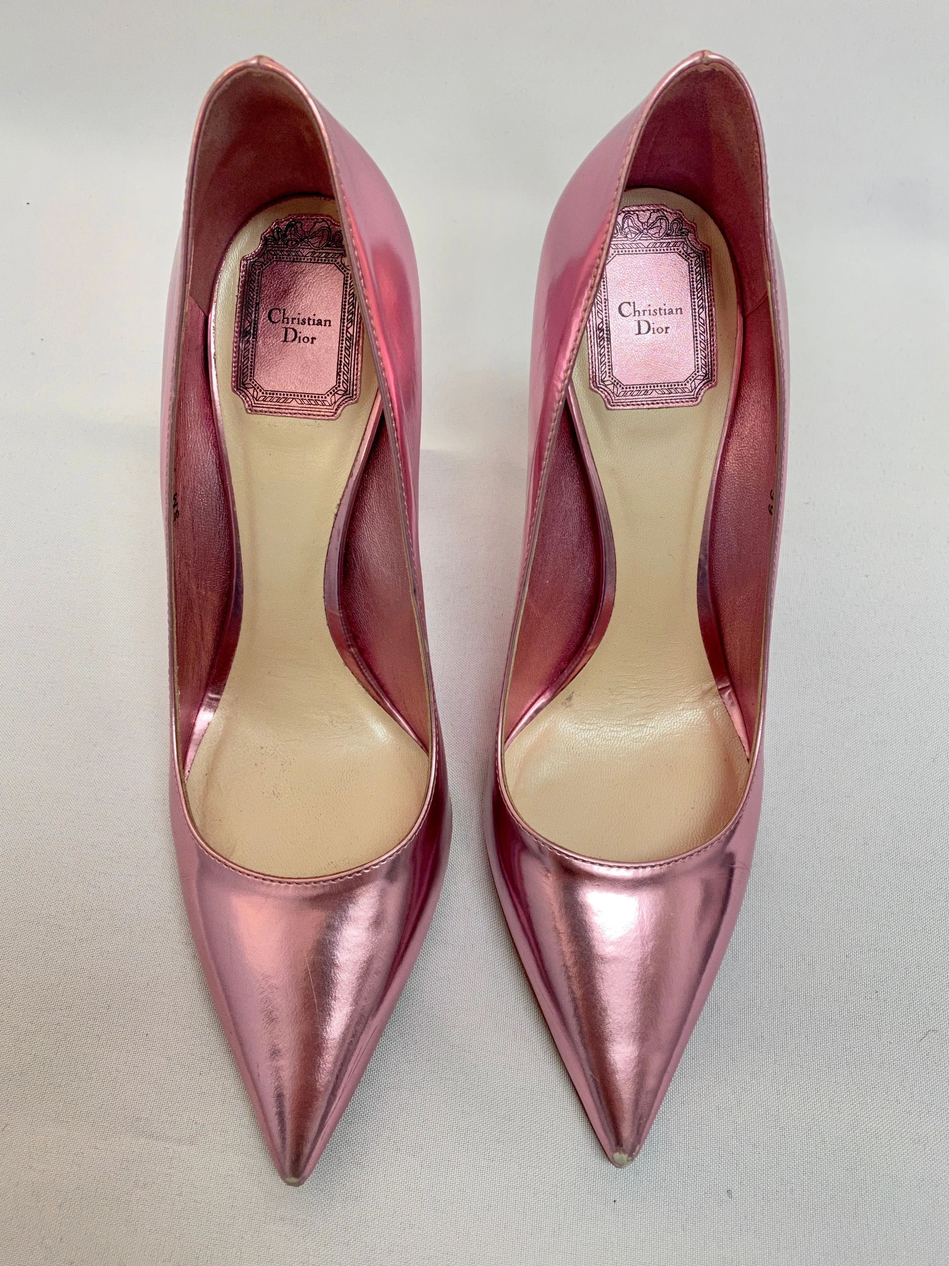 Christian Dior Pink Metallic Pump