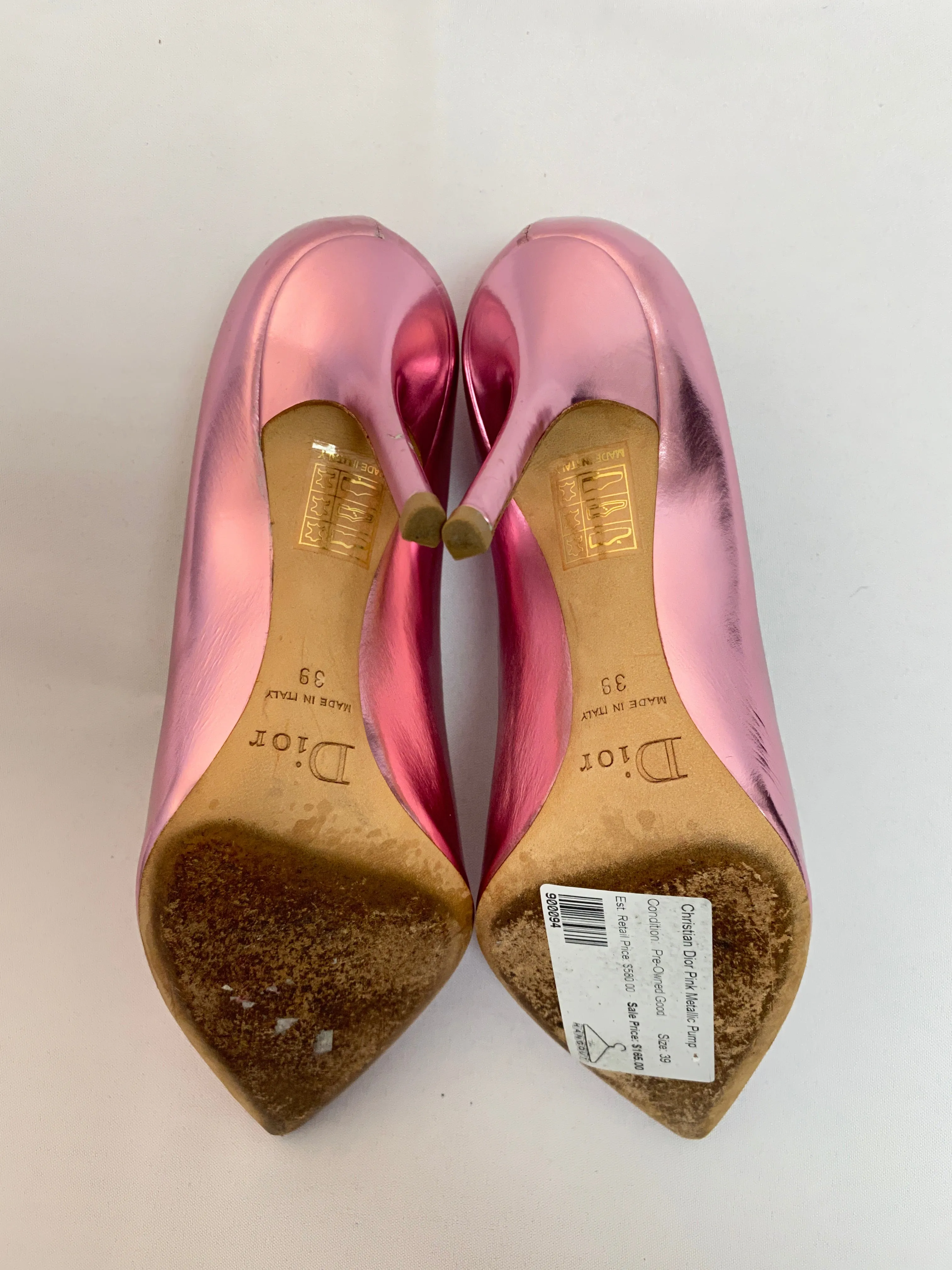 Christian Dior Pink Metallic Pump