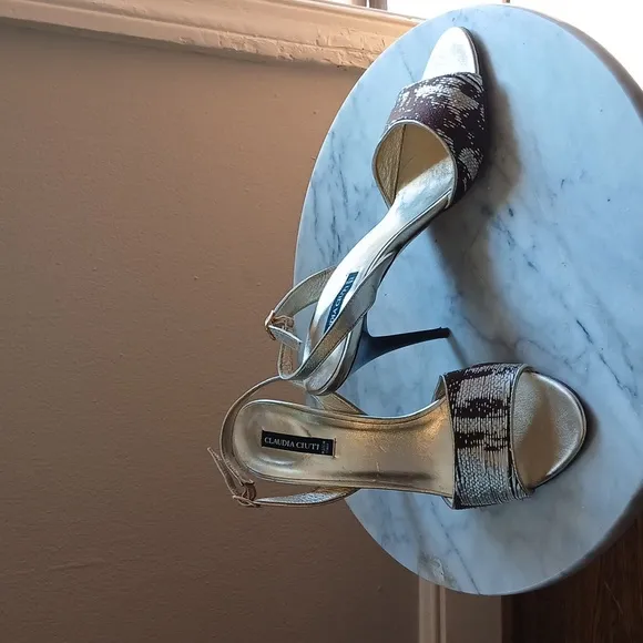 Claudia Ciuti Metallic Heels