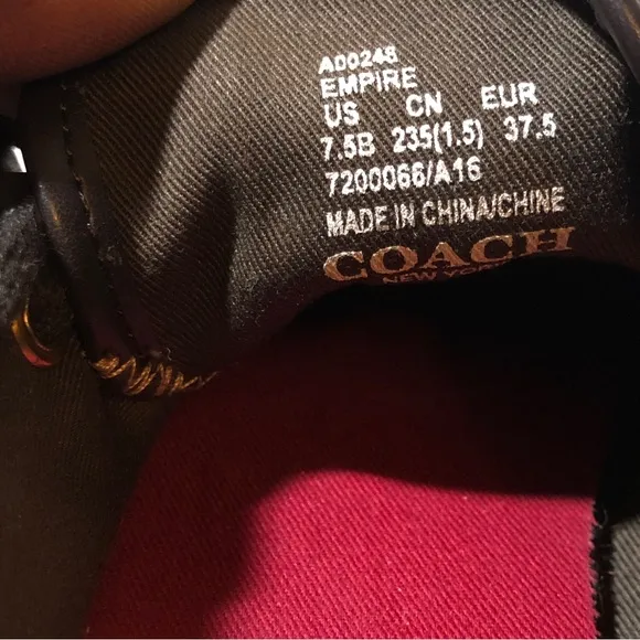 Coach Signature Empire Outline Sneakers