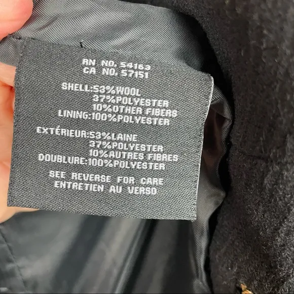 Cole Haan Wool Blend Zip Front Jacket Size 4