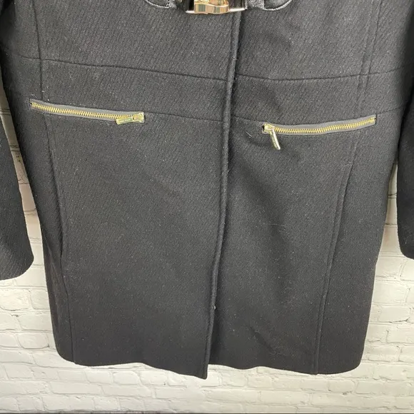Cole Haan Wool Blend Zip Front Jacket Size 4