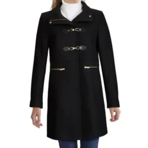 Cole Haan Wool Blend Zip Front Jacket Size 4