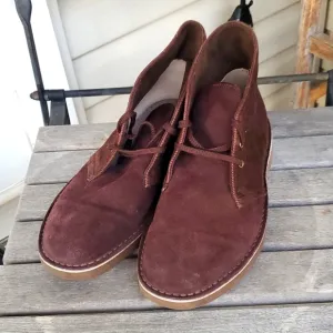 Collection by Clarks Desert Chukka Suede Men's Dark Brown Boots - Size 10