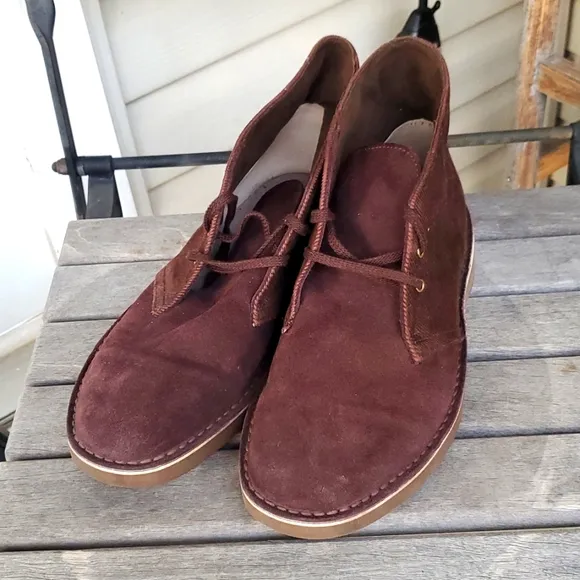 Collection by Clarks Desert Chukka Suede Men's Dark Brown Boots - Size 10