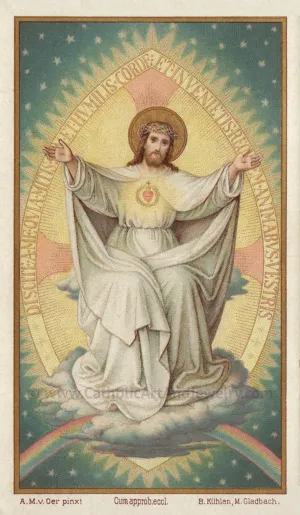 Come Unto Me – Jesus – based on a Vintage Holy Card – Christian Gift/Easter Gift – Christian Art Print – Archival Quality